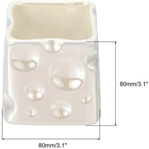 Unique Pencil Holder, Ceramics Pen Holder Cute Pencil Holders, Beige - 80 x 80 x 80mm White 80 x 80 x 80mm Unique Pencil Holder, Ceramics Pen Holder Cute Pencil Holders, Beige - 80 x 80 x 80mm White 80 x 80 x 80mm