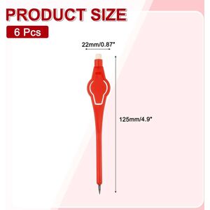Unique 2H Pencils, 6 Pack Golf Scoring Pencils with Eraser Plastic Bulk for Sport Games Meeting 12.5CM Red Unique 2H Pencils, 6 Pack Golf Scoring Pencils with Eraser Plastic Bulk for Sport Games Meeting 12.5CM Red
