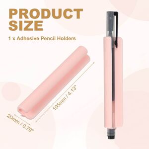 Unique Adhesive Pencil Holders, Universal Pencil Clip Silicone Pen Holder Office Pen Organizer for Desk Wall Clipboard Pink 0.01 In. W X 0.01 In. H X 0.01 In. D Unique Adhesive Pencil Holders, Universal Pencil Clip Silicone Pen Holder Office Pen Organizer for Desk Wall Clipboard Pink 0.01 In. W X 0.01 In. H X 0.01 In. D
