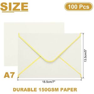 Unique Envelopes, Card V Flap Envelope Round Edge Valentine Envelopes with Gold Border Beige A7 Unique Envelopes, Card V Flap Envelope Round Edge Valentine Envelopes with Gold Border Beige A7