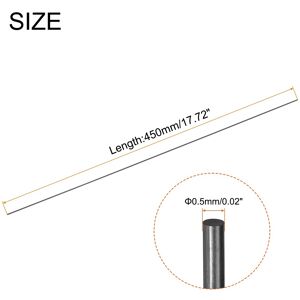 Unique Carbon Fiber Rod Solid Carbon Fiber for RC Plane Car DIY Tool Wing Tube Quadcopter Arm 0.5mm x 450mm Unique Carbon Fiber Rod Solid Carbon Fiber for RC Plane Car DIY Tool Wing Tube Quadcopter Arm 0.5mm x 450mm