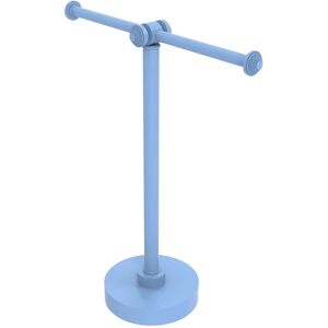 Allied Brass Southbeach Collection Vanity Top 2 Arm Guest Towel Holder Flat Troll Blue 5.0 In. L X 12.0 In. W X 13.0 In. H Allied Brass Southbeach Collection Vanity Top 2 Arm Guest Towel Holder Flat Troll Blue 5.0 In. L X 12.0 In. W X 13.0 In. H