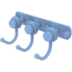 Allied Brass Mercury Collection 3 Position Multi Hook with Twisted Accent Flat Troll Blue 4.0 In. L X 8.0 In. W X 3.2 In. H Allied Brass Mercury Collection 3 Position Multi Hook with Twisted Accent Flat Troll Blue 4.0 In. L X 8.0 In. W X 3.2 In. H