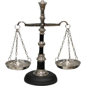 Vintiquewise Vintage Decorative Scale Tray Unique Centerpiece Stand Black and Silver Black 4.5 In. L X 11.0 In. W X 12.0 In. H Vintiquewise Vintage Decorative Scale Tray Unique Centerpiece Stand Black and Silver Black 4.5 In. L X 11.0 In. W X 12.0 In. H