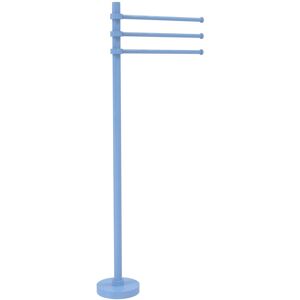 Allied Brass Towel Stand with 3 Pivoting 12 Inch Arms Flat Troll Blue 9.25 In. L X 15.3 In. W X 39.0 In. H Allied Brass Towel Stand with 3 Pivoting 12 Inch Arms Flat Troll Blue 9.25 In. L X 15.3 In. W X 39.0 In. H