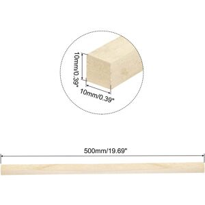 Unique Wooden Sticks, Dowel Rod Unfinished Hardwood for DIY - Wood Color 20 Unique Wooden Sticks, Dowel Rod Unfinished Hardwood for DIY - Wood Color 20