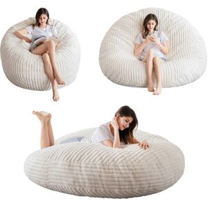 COSMOGO 3 in 1 Convertible Bean Bag Chair Beige Large COSMOGO 3 in 1 Convertible Bean Bag Chair Beige Large