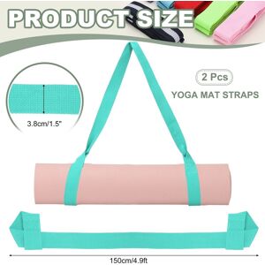 Unique Yoga Mat Straps for Carrying, Adjustable Exercise Mat Sling Holder Multi Purpose Mats Carrier Light Blue Unique Yoga Mat Straps for Carrying, Adjustable Exercise Mat Sling Holder Multi Purpose Mats Carrier Light Blue