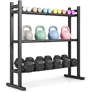 Costway 3-Tier Dumbbell Rack, 529LB Capacity Heavy-Duty Adjustable - 31.5 Multi 31.5 Costway 3-Tier Dumbbell Rack, 529LB Capacity Heavy-Duty Adjustable - 31.5 Multi 31.5