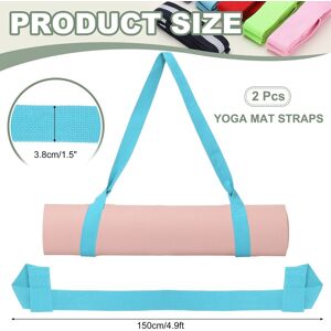 Unique Yoga Mat Straps for Carrying, Adjustable Exercise Mat Sling Holder Multi Purpose Mats Carrier Blue Unique Yoga Mat Straps for Carrying, Adjustable Exercise Mat Sling Holder Multi Purpose Mats Carrier Blue