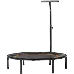 HomeStock 40 Inch Fitness Trampoline with Handlebar - Mini Rebounder for Cardio, Balance Training & Home Workouts - 9 Black 9 HomeStock 40 Inch Fitness Trampoline with Handlebar - Mini Rebounder for Cardio, Balance Training & Home Workouts - 9 Black 9