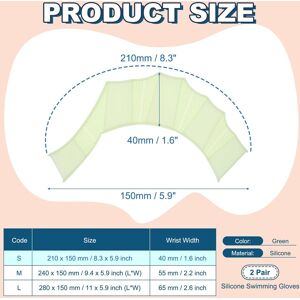 Unique Silicone Swimming Gloves, Webbed Gloves for Swimming Half-Finger Frog Type Water Resistance Gear Swim Fins Green 2Pair, 8 x 6 Unique Silicone Swimming Gloves, Webbed Gloves for Swimming Half-Finger Frog Type Water Resistance Gear Swim Fins Green 2Pair, 8 x 6