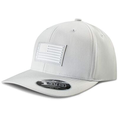 Men's Silicone Flag Patch Cap in Grey by Ariat Men's Silicone Flag Patch Cap in Grey by Ariat