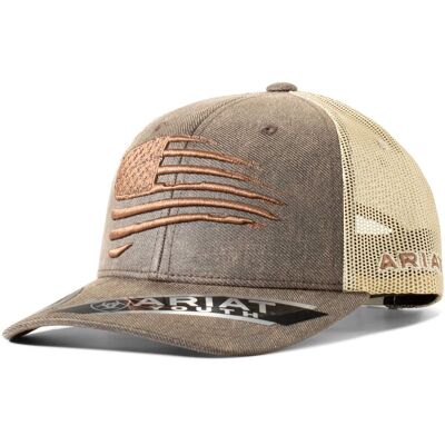 Youth Flag Cap in Brown by Ariat Youth Flag Cap in Brown by Ariat