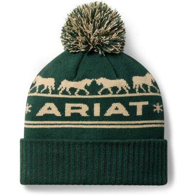 Women's Apres Ski Beanie Hat in Olive Green by Ariat Women's Apres Ski Beanie Hat in Olive Green by Ariat