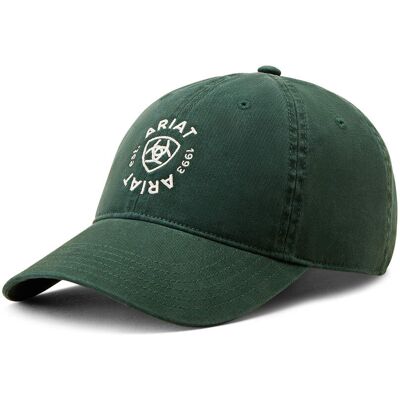 Country Cap in Forest Green Cotton by Ariat Country Cap in Forest Green Cotton by Ariat