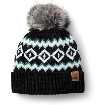 Women's Bristol Beanie Hat in Black by Ariat Women's Bristol Beanie Hat in Black by Ariat