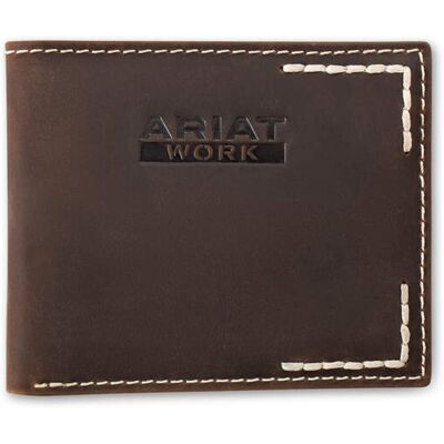 Men's Thick Stitch Bifold Wallet in Brown by Ariat Men's Thick Stitch Bifold Wallet in Brown by Ariat