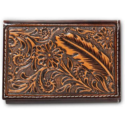Men's Flag Trifold Wallet in Brown by Ariat Men's Flag Trifold Wallet in Brown by Ariat