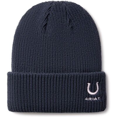 Kid's Horse Shoe Beanie Hat in Navy by Ariat Kid's Horse Shoe Beanie Hat in Navy by Ariat