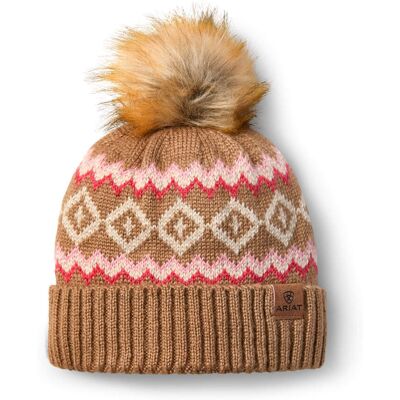 Women's Bristol Beanie Hat in Tan by Ariat Women's Bristol Beanie Hat in Tan by Ariat