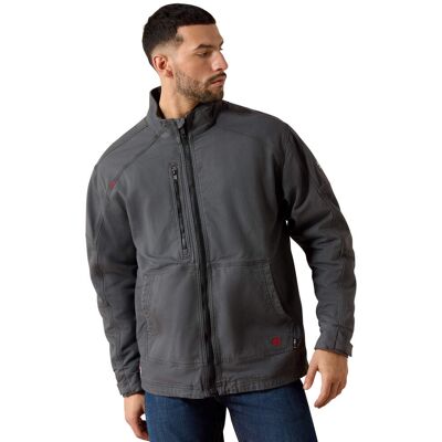 Men's Flame-Resistant DuraLight Cordura Canvas Field Jacket in Iron Grey, Size: 3XLT by Ariat Men's Flame-Resistant DuraLight Cordura Canvas Field Jacket in Iron Grey, Size: 3XLT by Ariat