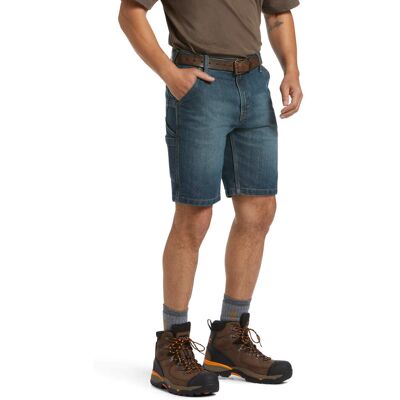 Men's Rebar DuraStretch Denim Utility Short in Phantom, Size: 38 Regular by Ariat Men's Rebar DuraStretch Denim Utility Short in Phantom, Size: 38 Regular by Ariat