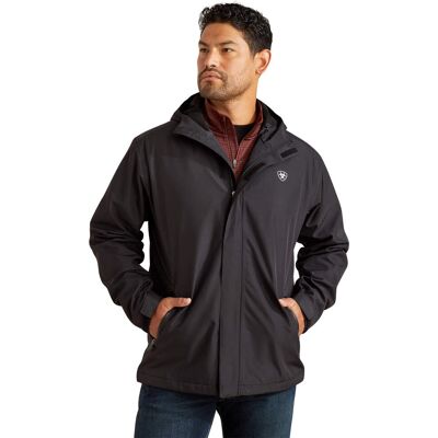 Men's Rebar Stormshell Waterproof Jacket in Black, Size: 2XL-T by Ariat Men's Rebar Stormshell Waterproof Jacket in Black, Size: 2XL-T by Ariat