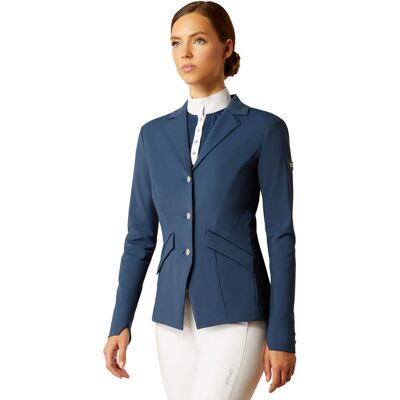 Women's Meridian Show Coat in Dark Denim, Size: 8 Long by Ariat Women's Meridian Show Coat in Dark Denim, Size: 8 Long by Ariat