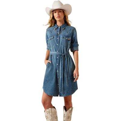 Women's Americana Denim Dress in Clovis, Size: XS by Ariat Women's Americana Denim Dress in Clovis, Size: XS by Ariat