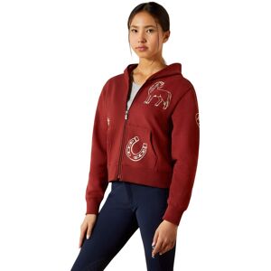 Kid's Spiffy Full Zip Sweatshirt Hoodie in Madder Brown, Size: Medium by Ariat Kid's Spiffy Full Zip Sweatshirt Hoodie in Madder Brown, Size: Medium by Ariat