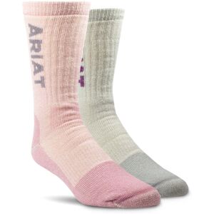 Women's Midweight Merino Wool Blend Steel Toe Work Socks 2 Pair Multi Color Pack, Size: Small by Ariat Women's Midweight Merino Wool Blend Steel Toe Work Socks 2 Pair Multi Color Pack, Size: Small by Ariat