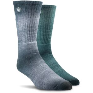 Incognito Graphic Crew Work Socks 2 Pair Multi Color Pack in Grey Green, Size: XL by Ariat Incognito Graphic Crew Work Socks 2 Pair Multi Color Pack in Grey Green, Size: XL by Ariat