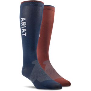 TEK Essential Performance Socks 2 Pair Multi Color Pack in Blue, Size: Medium Regular by Ariat TEK Essential Performance Socks 2 Pair Multi Color Pack in Blue, Size: Medium Regular by Ariat