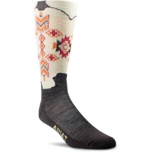 Women's Cowgirl Boot Mid Calf Everyday Performance Wool Socks in Chocolate Tan, Size: XL Regular by Ariat Women's Cowgirl Boot Mid Calf Everyday Performance Wool Socks in Chocolate Tan, Size: XL Regular by Ariat