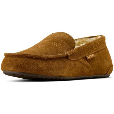 Men's Clayton Moccasin Slipper Casual Shoes in Tan, Size: 9 by Ariat Men's Clayton Moccasin Slipper Casual Shoes in Tan, Size: 9 by Ariat