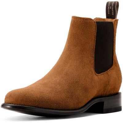 Men's Bench Made Reed Cowboy Boots in Oiled Tan Roughout Leather, Size: 13 D / Medium by Ariat Men's Bench Made Reed Cowboy Boots in Oiled Tan Roughout Leather, Size: 13 D / Medium by Ariat