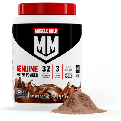 Gatorade Muscle Milk Genuine Protein Powder (30 oz canister), 2 Pack, Chocolate Gatorade Muscle Milk Genuine Protein Powder (30 oz canister), 2 Pack, Chocolate