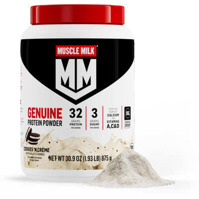 Gatorade Muscle Milk Genuine Protein Powder (30 oz canister), 2 Pack, Cookies 'n Crème Gatorade Muscle Milk Genuine Protein Powder (30 oz canister), 2 Pack, Cookies 'n Crème