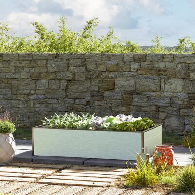 GFP Raised Garden Bed 3x6x0ft Natural Aluminum Aluminum Metal Raised Garden Bed, High-Quality Raised Garden Bed, Raised Flower Beds - (GFPV00523) GFP Raised Garden Bed 3x6x0ft Natural Aluminum Aluminum Metal Raised Garden Bed, High-Quality Raised Garden Bed, Raised Flower Beds - (GFPV00523)
