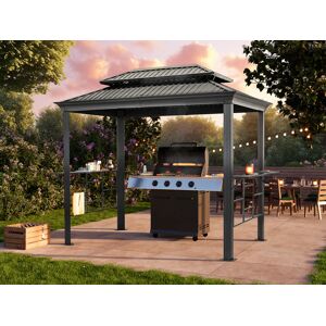 TOOLPORT 9 x 6 ft BBQ Grill Gazebo, Hardtop with Ventilation - (300218) TOOLPORT 9 x 6 ft BBQ Grill Gazebo, Hardtop with Ventilation - (300218)