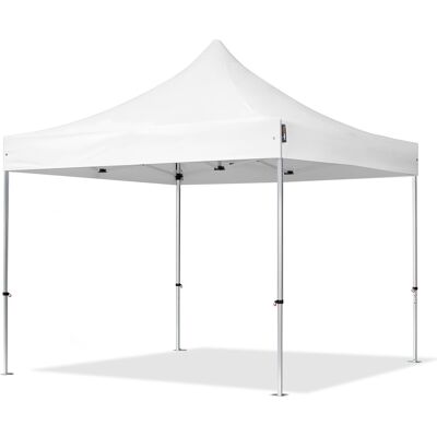 TOOLPORT 10x10 ft PES 800 Pop-Up Canopy PROFESSIONAL Aluminum 1.6 in., White - (600133) TOOLPORT 10x10 ft PES 800 Pop-Up Canopy PROFESSIONAL Aluminum 1.6 in., White - (600133)