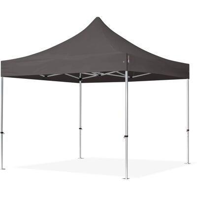 TOOLPORT 10x10 ft PES 800 Pop-Up Canopy PROFESSIONAL Aluminum 1.6 in., Dark Gray - (600148) TOOLPORT 10x10 ft PES 800 Pop-Up Canopy PROFESSIONAL Aluminum 1.6 in., Dark Gray - (600148)