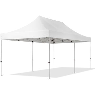 TOOLPORT 10x20 ft PES 800 Pop-Up Canopy PROFESSIONAL Aluminum 1.6 in., White - (600215) TOOLPORT 10x20 ft PES 800 Pop-Up Canopy PROFESSIONAL Aluminum 1.6 in., White - (600215)