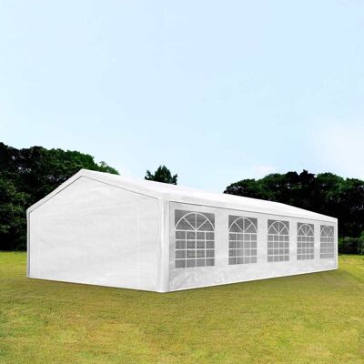 TOOLPORT 16x33 ft Party Tent, PE 350, White - (90104) TOOLPORT 16x33 ft Party Tent, PE 350, White - (90104)