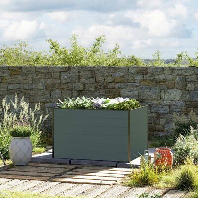 GFP Raised Garden Bed 3x4x2.53ft Anthracite Gray Aluminum Metal Raised Garden Bed, High-Quality Raised Garden Bed, Raised Flower Beds - (GFPV00317) GFP Raised Garden Bed 3x4x2.53ft Anthracite Gray Aluminum Metal Raised Garden Bed, High-Quality Raised Garden Bed, Raised Flower Beds - (GFPV00317)