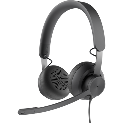 Logitech Refurbished Zone 750 Wired USB Headset in Graphite Logitech Refurbished Zone 750 Wired USB Headset in Graphite