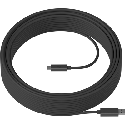 Logitech Strong USB Cable - Tap, Rally Camera, Meetup in Dark Grey Logitech Strong USB Cable - Tap, Rally Camera, Meetup in Dark Grey