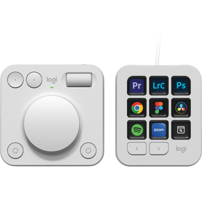 Logitech Buy MX Creative Console in Pale Grey Logitech Buy MX Creative Console in Pale Grey