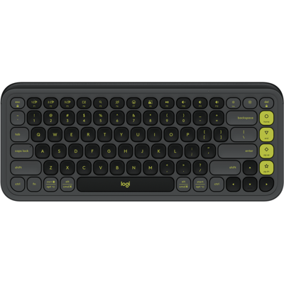 Logitech POP Icon Keys Bluetooth Keyboard in Graphite/Green Logitech POP Icon Keys Bluetooth Keyboard in Graphite/Green